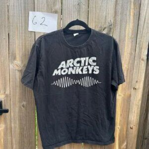 Vintage Arctic Monkeys Vintage Band T-Shirt Unisex Large Black Graphic Print
